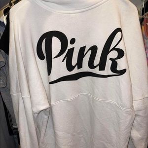 3/4 button PINK sweat shirt